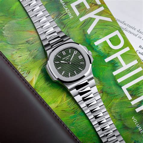 patek philippe 5711 green dial diamond|patek philippe dial watch review.